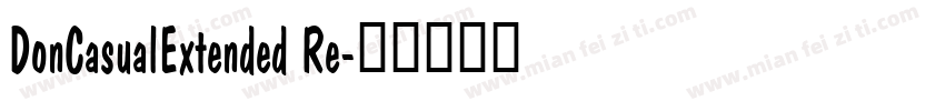 DonCasualExtended Re字体转换